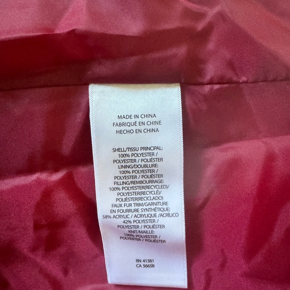 Ralph Lauren puffer  Parka With Faux Fur
Trim In Chili - Picture 7 of 7